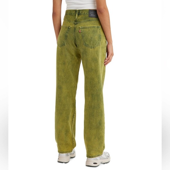 Levi’s 94 Baggy Jeans Acid Washed Green Retro 90’s Mid-Rise Straight… - Picture 3 of 6